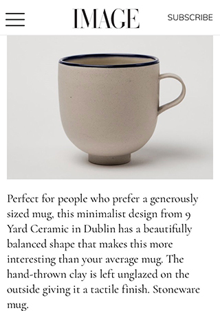 screen shot of 9Yard mug featured on Image Magazine website.